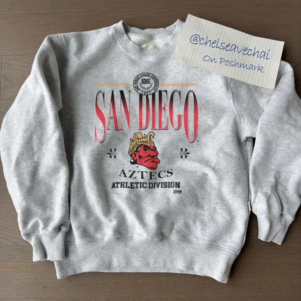 Vintage 90s SDSU San Diego State University Sweatshirt, San Diego State Aztecs